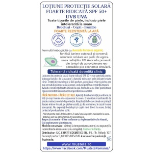 Loțiune pentru protecție solară SPF 50+, 100 ml, Mustela - Img 3
