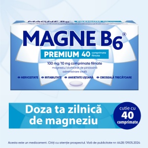 Magne B6 Premium 100 mg/10 mg, 40 comprimate – Sanofi - Img 3