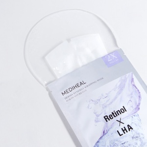 Mască de față pentru îngrijirea porilor, Derma Synergy Wrapping Mask Retinol x LHA, 25 ml, Mediheal - Img 2