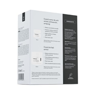 Pachet Crema de fata antirid 50 ml + Crema contur de ochi antirid si anticearcan 15 ml, Ivatherm - Img 2