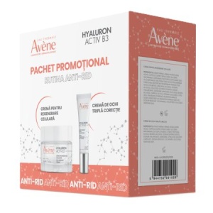 Pachet Crema pentru regenerare celulara 50 ml + Crema de ochi cu tripla actiune 15 ml Hyaluron Activ B3, Avene - Img 3
