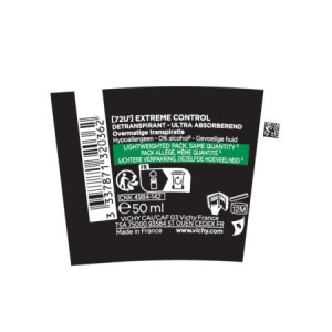 Pachet Deodorant roll-on antiperspirant pentru barbati Control Extrem 72H, 50 ml + 50 ml, Vichy - Img 7