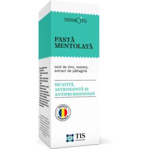 Pastă mentolată Dermotis, 50 ml, Tis Farmaceutic