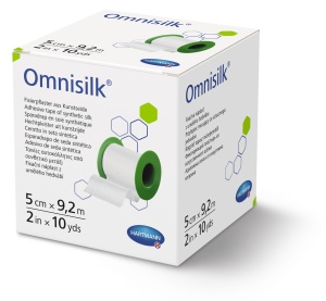 Plasture Omnisilk 5 cm x 9.2 m – Matase sintetica Hartmann - Img 1