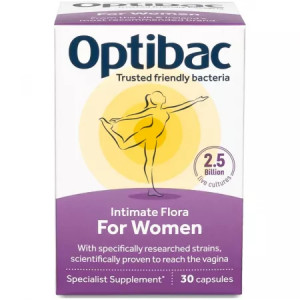 Probiotic pentru flora vaginala, 30 capsule, OptiBac