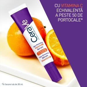 Serum cu 10% Vitamina C Pura Skin Renewing, 30 ml, CeraVe - Img 3
