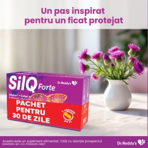 SilQ Forte 15 + 15 capsule - suport pentru sanatatea ficatului si efect antioxidant - Img 2