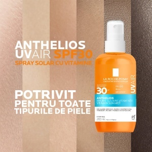 Spray de corp cu protectie solara SPF 30 Anthelios UVAir, 200 ml, La Roche-Posay - Img 8