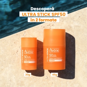 Stick invizibil pentru protectie solara SPF 50 Ultra Stick Sun Care, 45 g, Avene - Img 6
