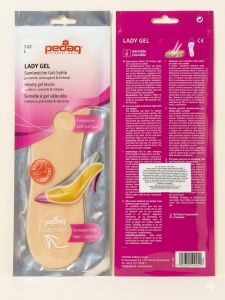Suport din gel cu microfibră pentru pantofi cu toc Pedag Lady Gel Art 182, mărimea L - Img 1