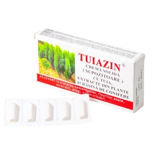Supozitoare Tuiazin, 1.5 g, 10 bucăți, Elzin Plant