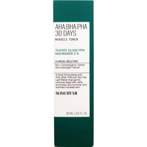 Toner exfoliant cu AHA BHA PHA 30 Days Miracle Toner, 30 ml, Some By Mi - Img 4