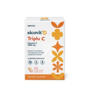 Triplu C Sicovit, 24 comprimate multi-strat, Zentiva - Img 3