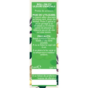 Ulei esential roll-on Rau de Miscare, 5 ml, Fares - Img 3
