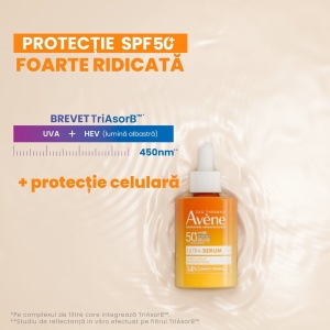 Ultra Serum cu efect de luminozitate si protectie solara SPF 50+, 30 ml, Avene - Img 7