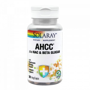 AHCC plus NAC & Beta Glucan , Solaray, 30 capsule, Secom - Img 3