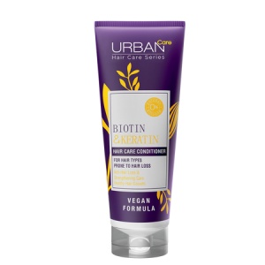 Balsam fără sulfați cu biotină și keratină, 250 ml, Urban Care