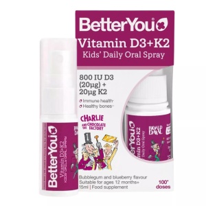 BetterYou spray oral vitamina D3 si K2 pentru copii, 15 ml
