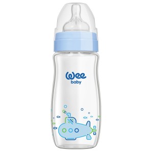 Biberon 280 ml gura larga termorezistent - cod 141, Wee Baby - Img 1