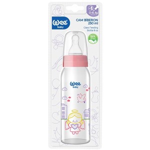 Biberon sticla 250ml cu tetina silicon rotunda - cod 876, Wee Baby - Img 2