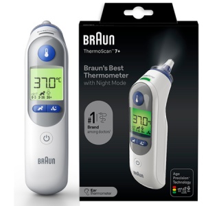 Braun ThermoScan 7+ IRT6525 | Termometru auricular noapte - Img 1