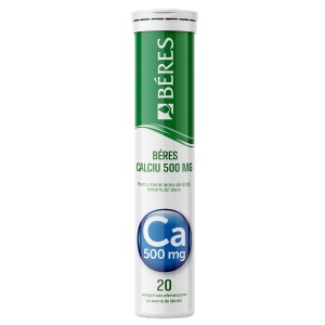 Calciu 500 mg, 20 comprimate efervescente, Beres