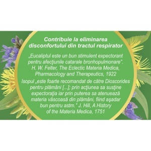 Ceai Bronhofit ușurarea respirației, R17, 50 g, Fares - Img 4