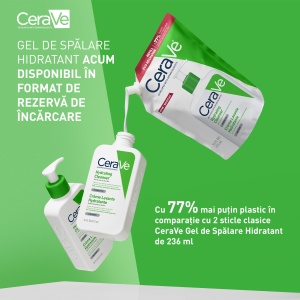CeraVe Gel de Spalare Hidratant Refill 473ml – Curatare si Hidratare pentru Piele Normala sau Uscata - Img 13