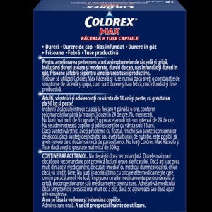 Coldrex Max Raceala si Tuse, 16 capsule, Perrigo - Img 3