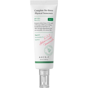 Crema de fata cu protectie solara SPF 50+ PA++++ Axis-Y Complete No-Stress Physical V.3, 50 ml - Img 1