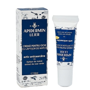 Cremă pentru ochi activ anticearcane Apidermin Lejer, 10 ml, Complex Apicol