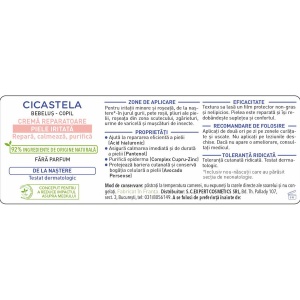 Cremă Reparatoare pentru Piele Iritată Cicastela, 40 ml, Mustela - Img 2