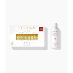 Crescina Pachet Transdermic 500 pentru bărbați, 20 fiole + Șampon 200 ml, Labo - Img 2