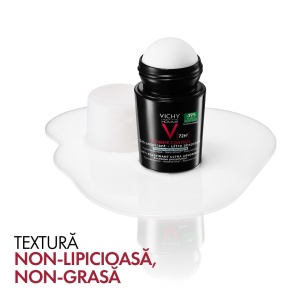 Deodorant roll-on antiperspirant pentru barbati Homme Control Extrem 72H, 50 ml, Vichy - Img 6