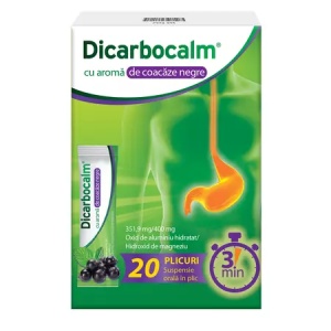 Dicarbocalm cu aroma de coacaze negre, 351,9 mg/400, 20 plicuri, Sanofi