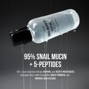 Esenta hidratanta cu mucin de melc si peptide Jumiso Snail Mucin 95 + Peptide Essence, 140 ml - Img 3