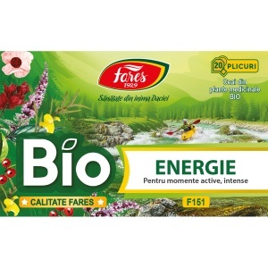 Fares Ceai Bio Energie, 20 plicuri - Img 2