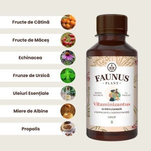 Faunus Sirop Vitaminizant Cu Miere Si Propolis, 200ml - Img 2