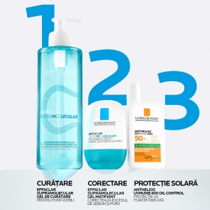 Gel-crema matifiant pentru exces de sebum si pori vizibili Effaclar Supramolecular, 40 ml, La Roche-Posay - Img 11
