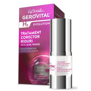 Gerovital H3 Evolution Tratament Corector pentru Riduri, 15 ml
