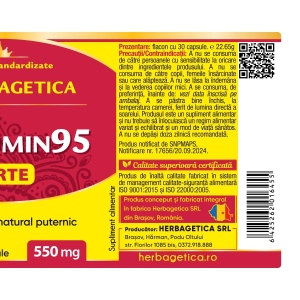 Herbagetica Curcumin95 Forte, 30 capsule - Img 3