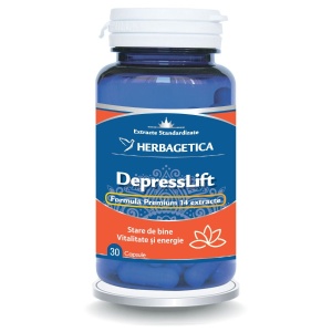 Herbagetica DepressLift, 30 capsule