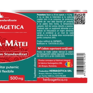 Herbagetica Gheara-Matei, 30 capsule - Img 3