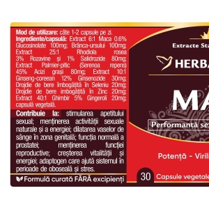 Herbagetica Man, pachet 2 x 30 capsule - Img 2