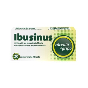 Ibusinus 200 mg/30 mg - 20 Comprimate Filmate