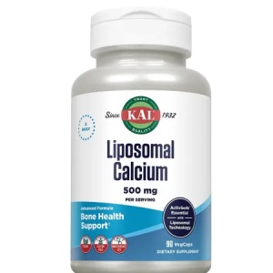KAL Liposomal Calcium 500 mg din alge marine Lithothamnion, 90 capsule vegetale