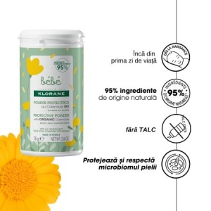 Klorane Bebe Pudra Protectoare, 75g - Img 2
