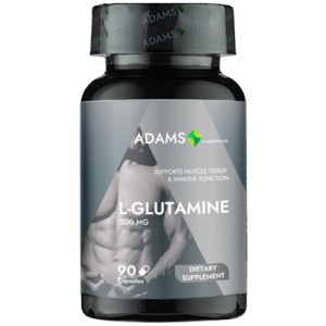 L-Glutamina 500 mg, 90 capsule, Adams