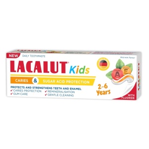 Lacalut Kids Pastă de Dinți 2-6 ani, 55 ml