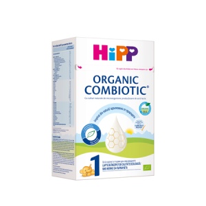 Lapte praf Bio formulă de început Organic Combiotic 1, 0 luni, 800 g, Hipp
